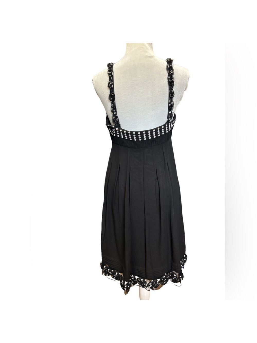 Sue Wong Black and White Midi Dress - Picture 4 of 8